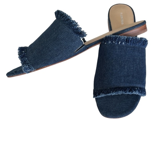 Land’s End denim slides Sz 11M.  Worn once. - Picture 5 of 7